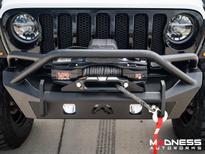 Jeep Wrangler JL Lighting Upgrade - Rigid - Custom Front Bumper Pod - Amber Back Light
